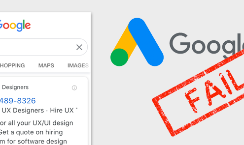 Google Ads UX Fail
