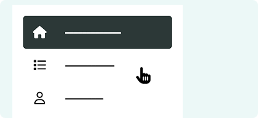 web app sidebar navigation