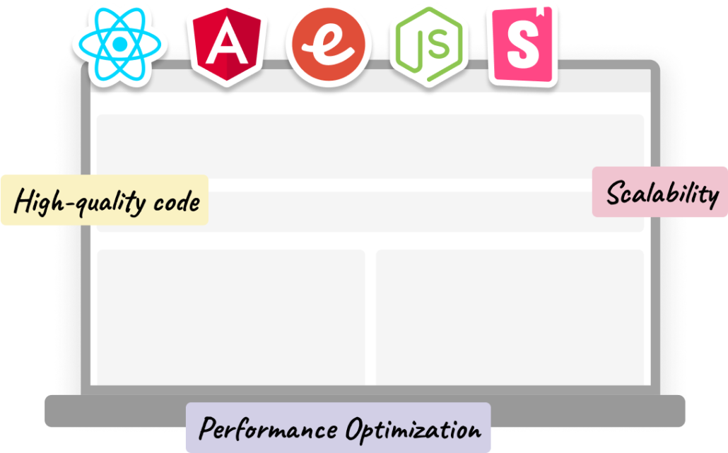 development services with coding languages logos