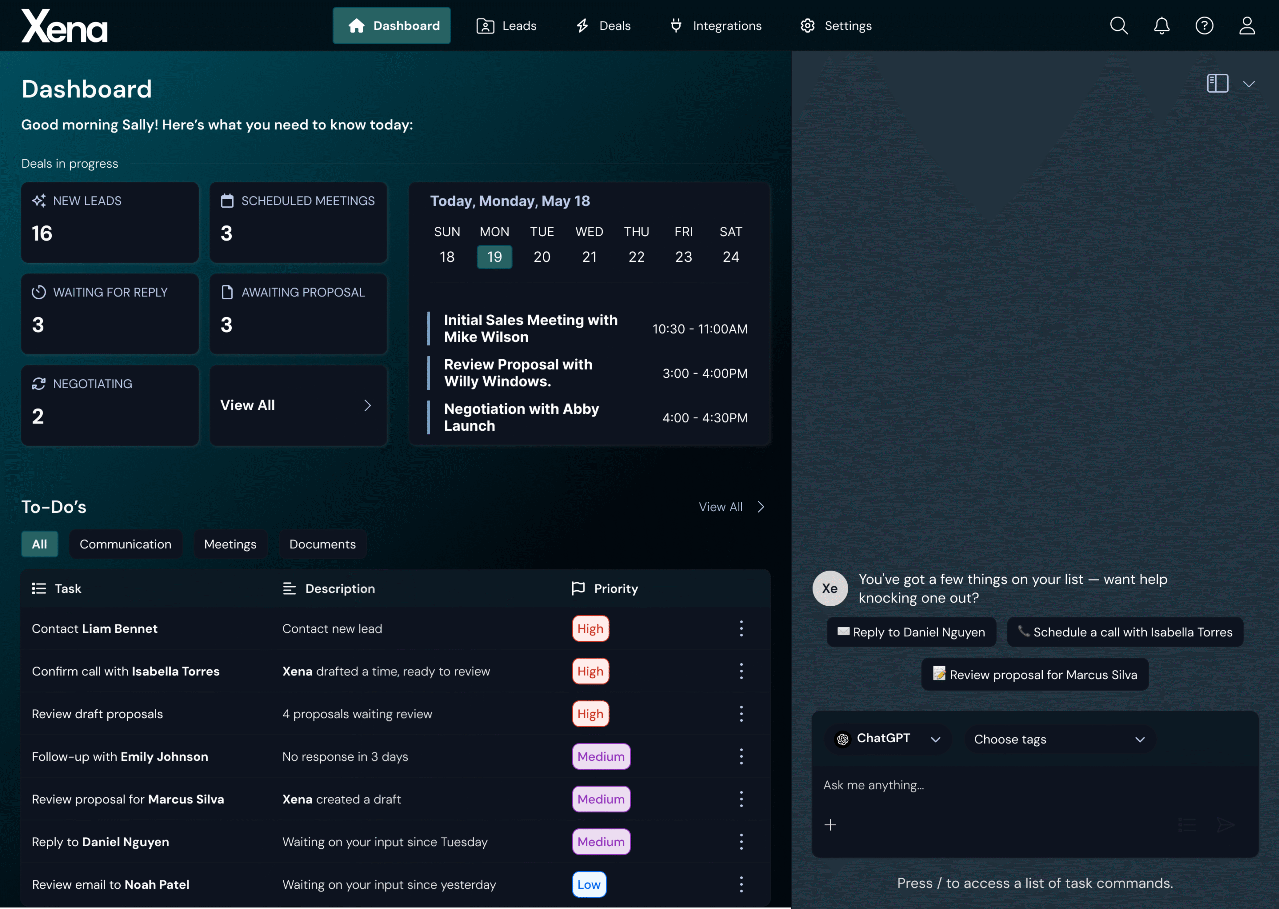 Redesigned dashboard surfacing key health data and daily tasks.