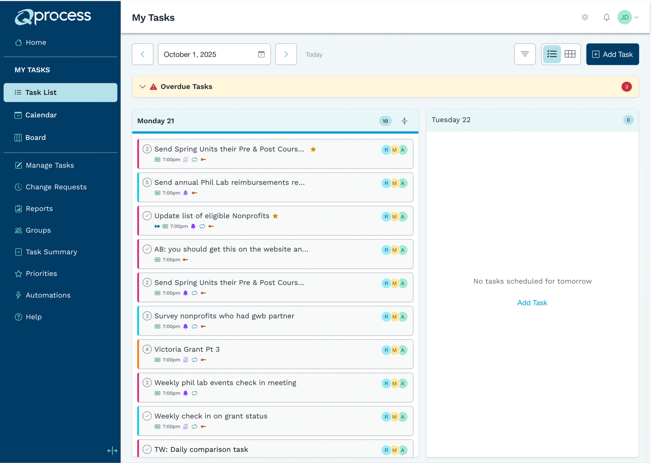 Redesigned dashboard surfacing key health data and daily tasks.