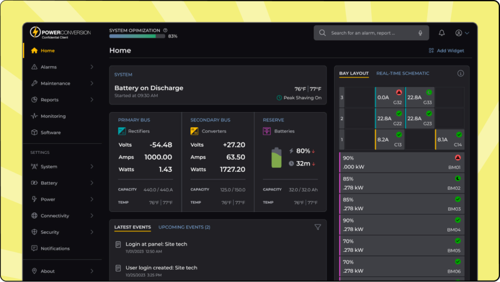 UX software redesign for a Power Conversion Confidential client.